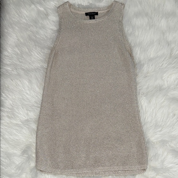 White House Black Market Tops - 🎄WHBM Sleeveless Metallic Knit Top